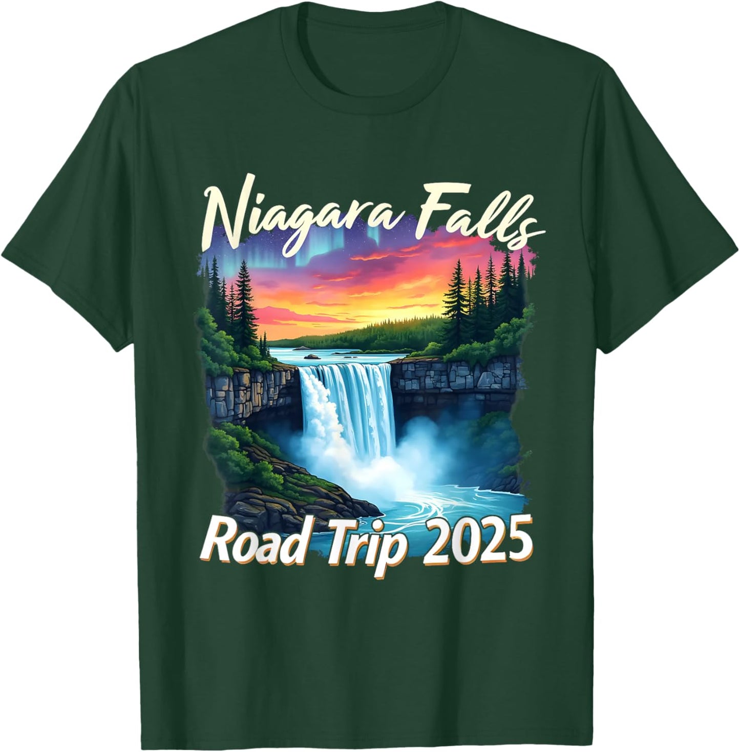 Niagara Falls Road Trip Family Vacation Trip Men Woman T-Shirt - T-Shirt | Forest