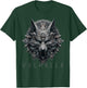 Valhalla Wolf Mask Odin Runes Norse Compass Viking Men Women T-Shirt - T-Shirt | Forest