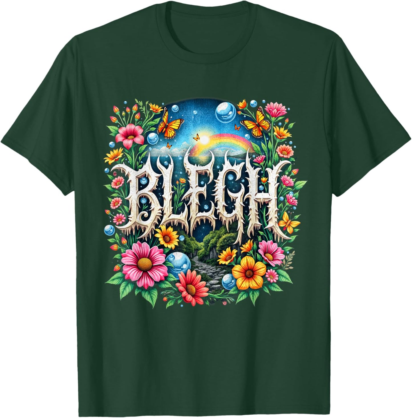 Cute Deathcore Design - Metalcore Blegh T-Shirt - T-Shirt | Forest