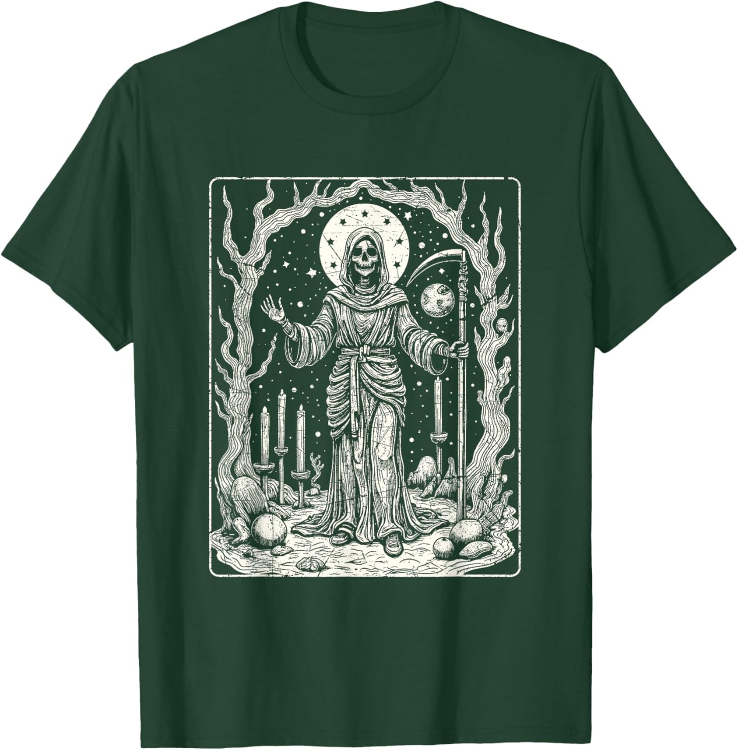 Dia De Los Muertos La Santa Muerte La Catrina Sugar Skull T-Shirt - T-Shirt | Forest