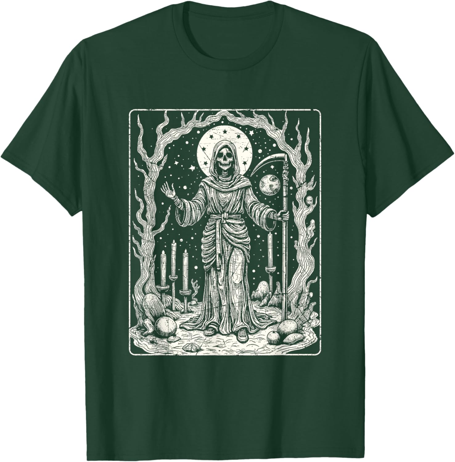 Dia De Los Muertos La Santa Muerte La Catrina Sugar Skull T-Shirt - T-Shirt | Forest