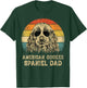 Vintage American Cocker Spaniel Dad Dog Lovers Father's Day T-Shirt - T-Shirt | Forest