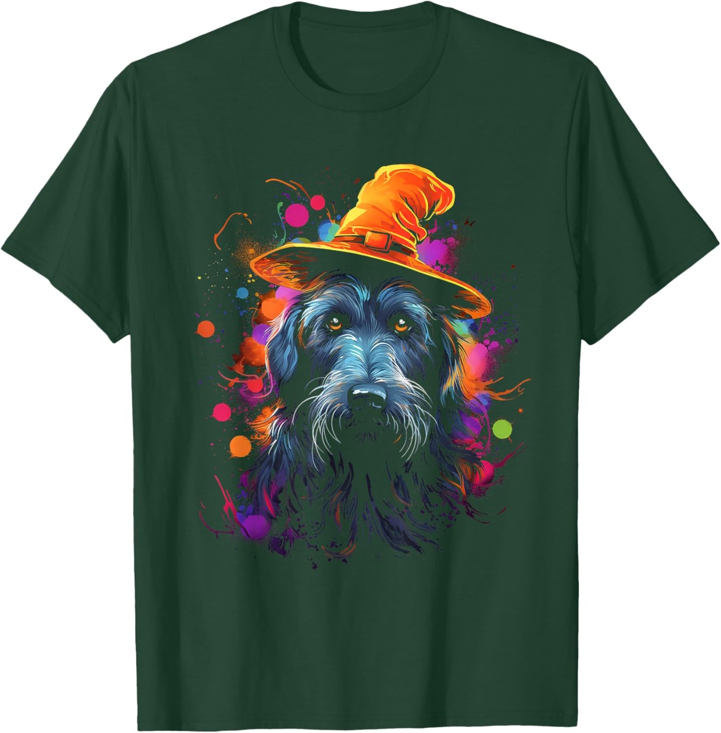 Irish wolfhound Halloween dog pet dog T-Shirt - T-Shirt | Forest