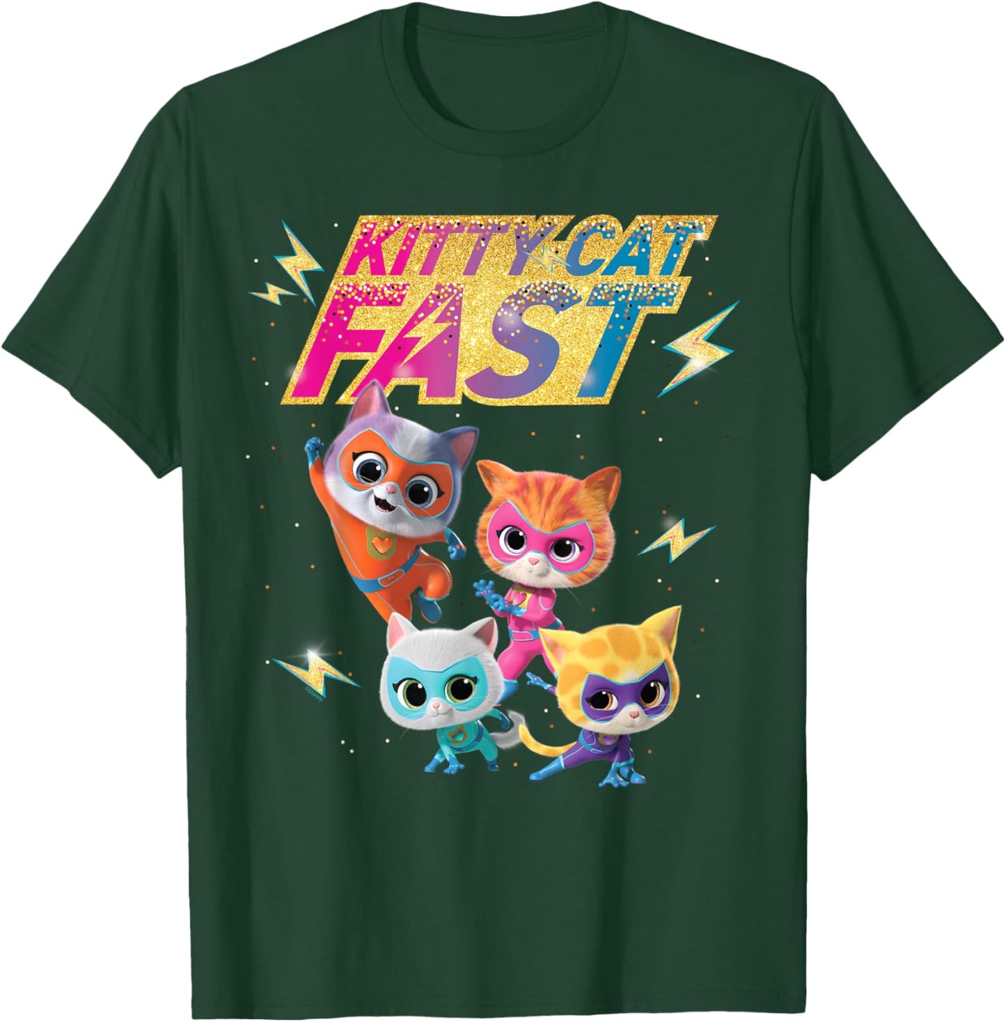 Disney Junior SuperKitties Full Team Kitty Cat Fast T-Shirt - T-Shirt | Forest