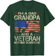 I'm A Dad Grandpa and Veteran Funny Retro Papa Grandpa Gifts T-Shirt - T-Shirt | Forest