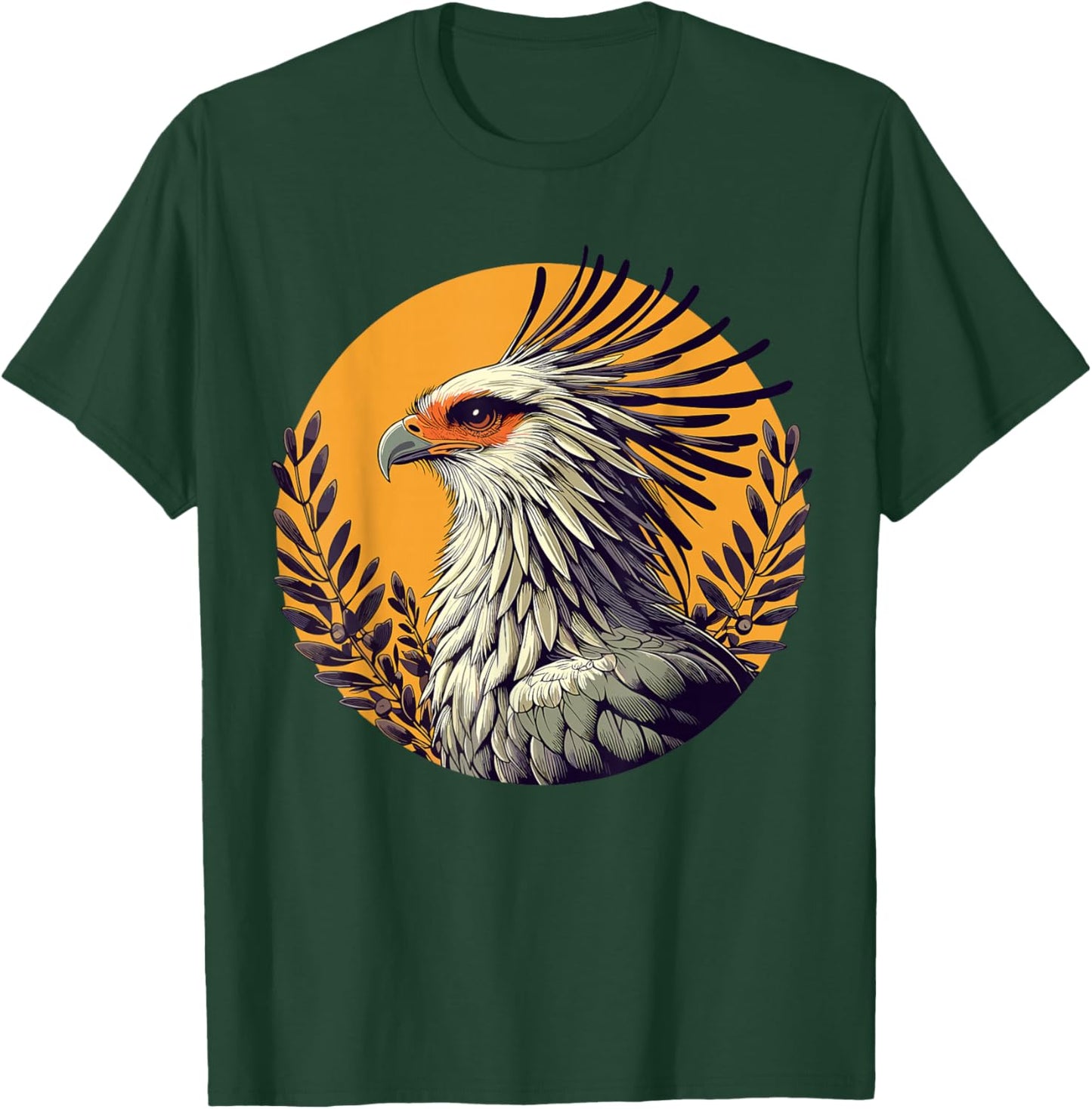 Secretarybird Secretary Bird T-Shirt - T-Shirt | Forest