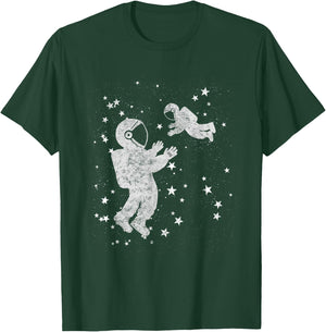 Alpha Parenting Dad Baby Mom Child Father Space Husband T-Shirt - T-Shirt | Forest