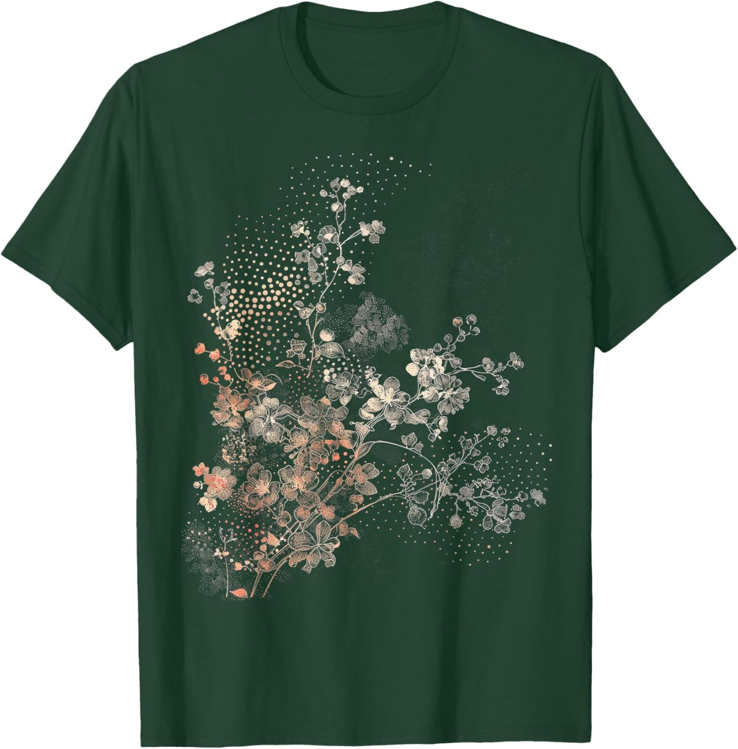 Floral Botanical T-Shirt - T-Shirt | Forest