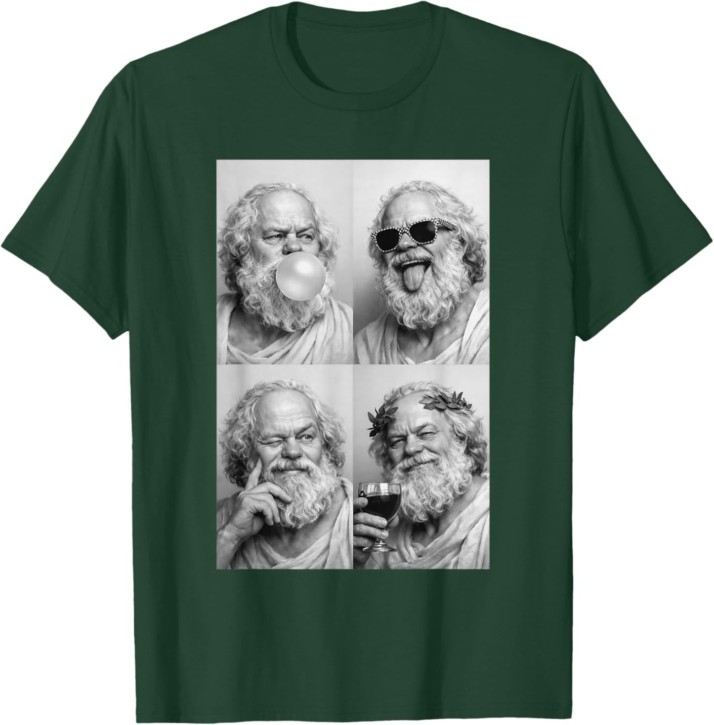 Sokrates Portrait T-Shirt - T-Shirt | Forest