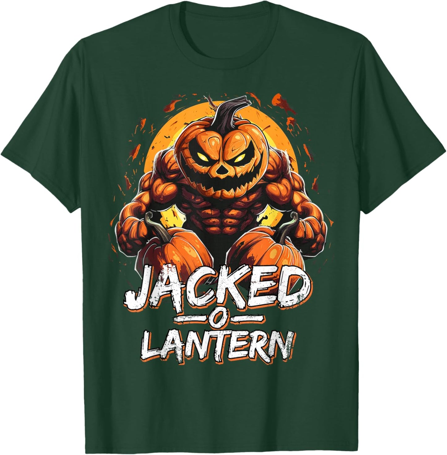 Funny Halloween Jacked O Lantern Costume Party Gym Men T-Shirt - T-Shirt | Forest