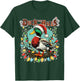 Retro Duck Christmas Lights Merry Ducking Christmas Animal T-Shirt - T-Shirt | Forest