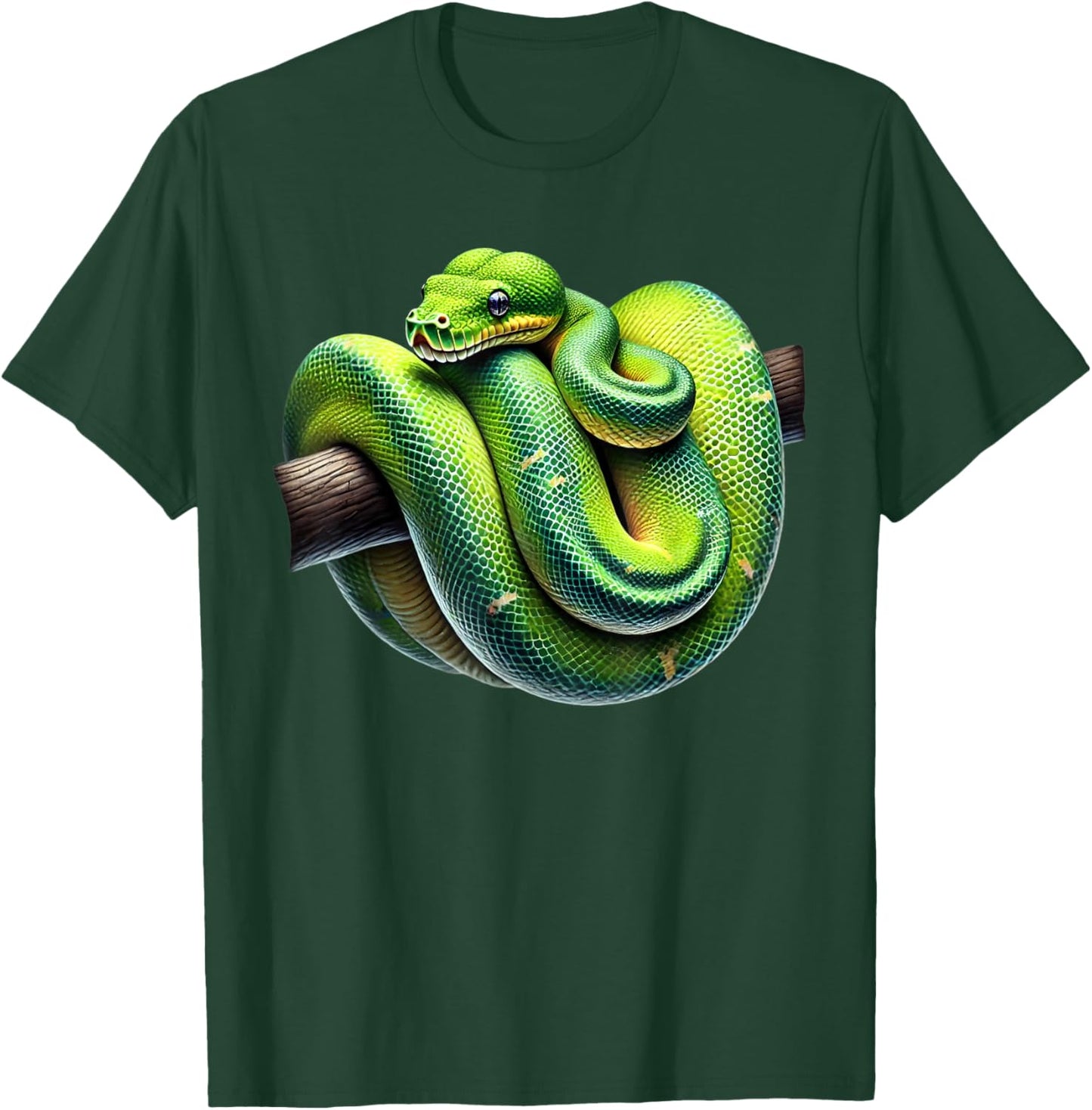 Green Tree Python Owner Reptiles for Snake Lover T-Shirt - T-Shirt | Forest