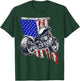 Bobber Motorcycle July 4 Veteran Memorial Day American Flag T-Shirt - T-Shirt | Forest