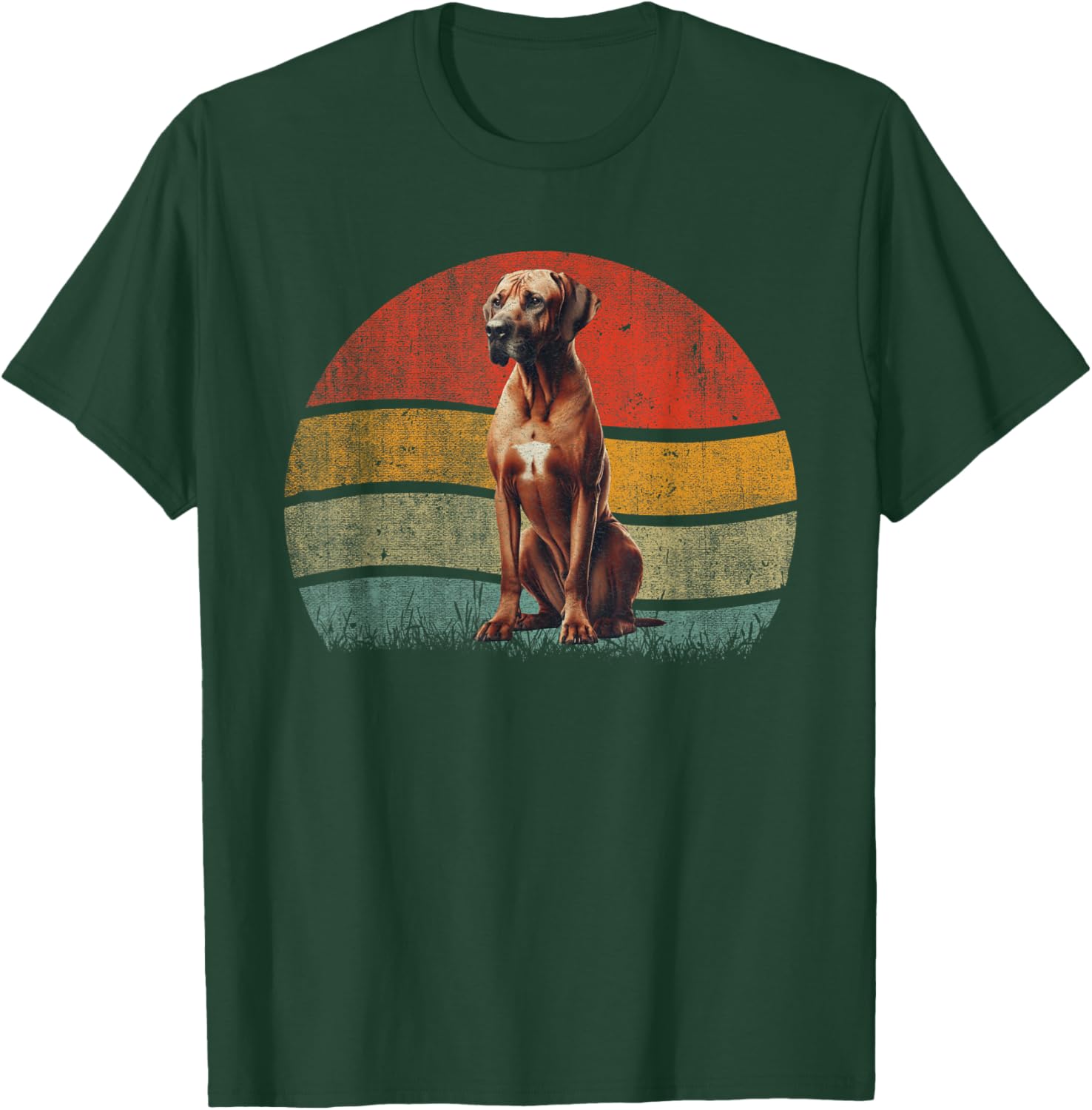 Rhodesian Ridgeback Mom Mother's Day Vintage Dog Mom Women T-Shirt - T-Shirt | Forest