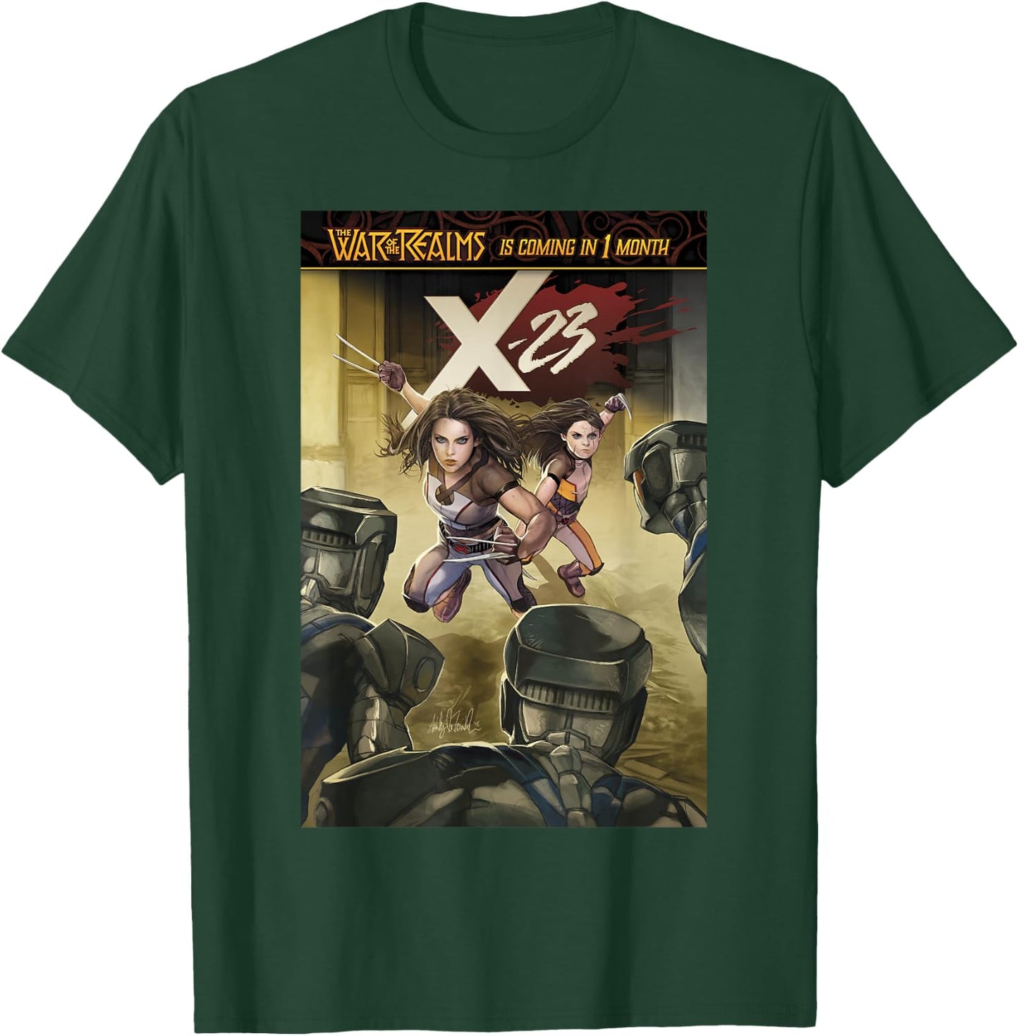 Marvel Comixology X-23 X-Assassin Comic Book Cover T-Shirt - T-Shirt | Forest