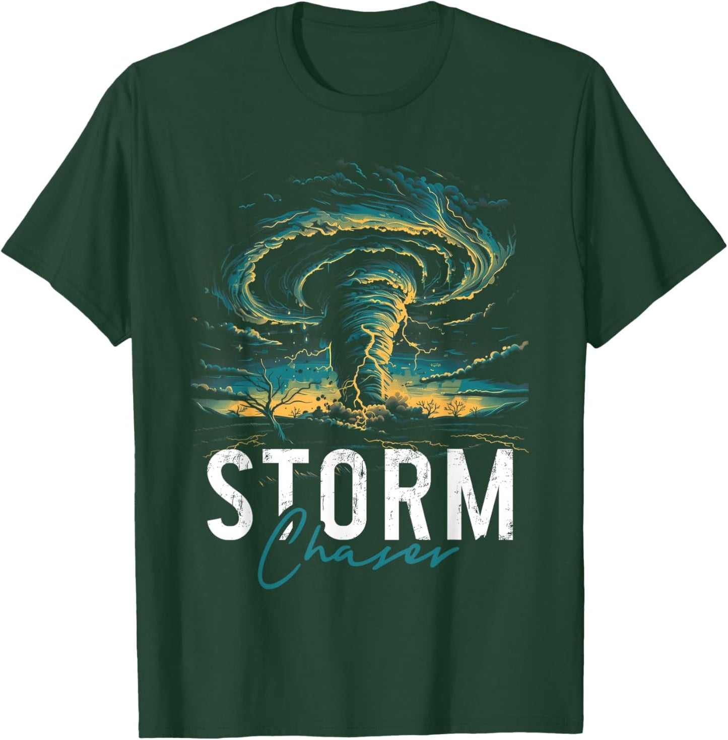 Storm Chasing Tornado Chaser Meteorologist Meteorology T-Shirt - T-Shirt | Forest