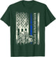 NYPD Highway Patrol Police Officer Law Enforcement US Flag T-Shirt - T-Shirt | Forest
