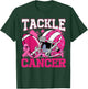 Tackle Breast Cancer Football Pink Breast Cancer Awareness T-Shirt - T-Shirt | Forest