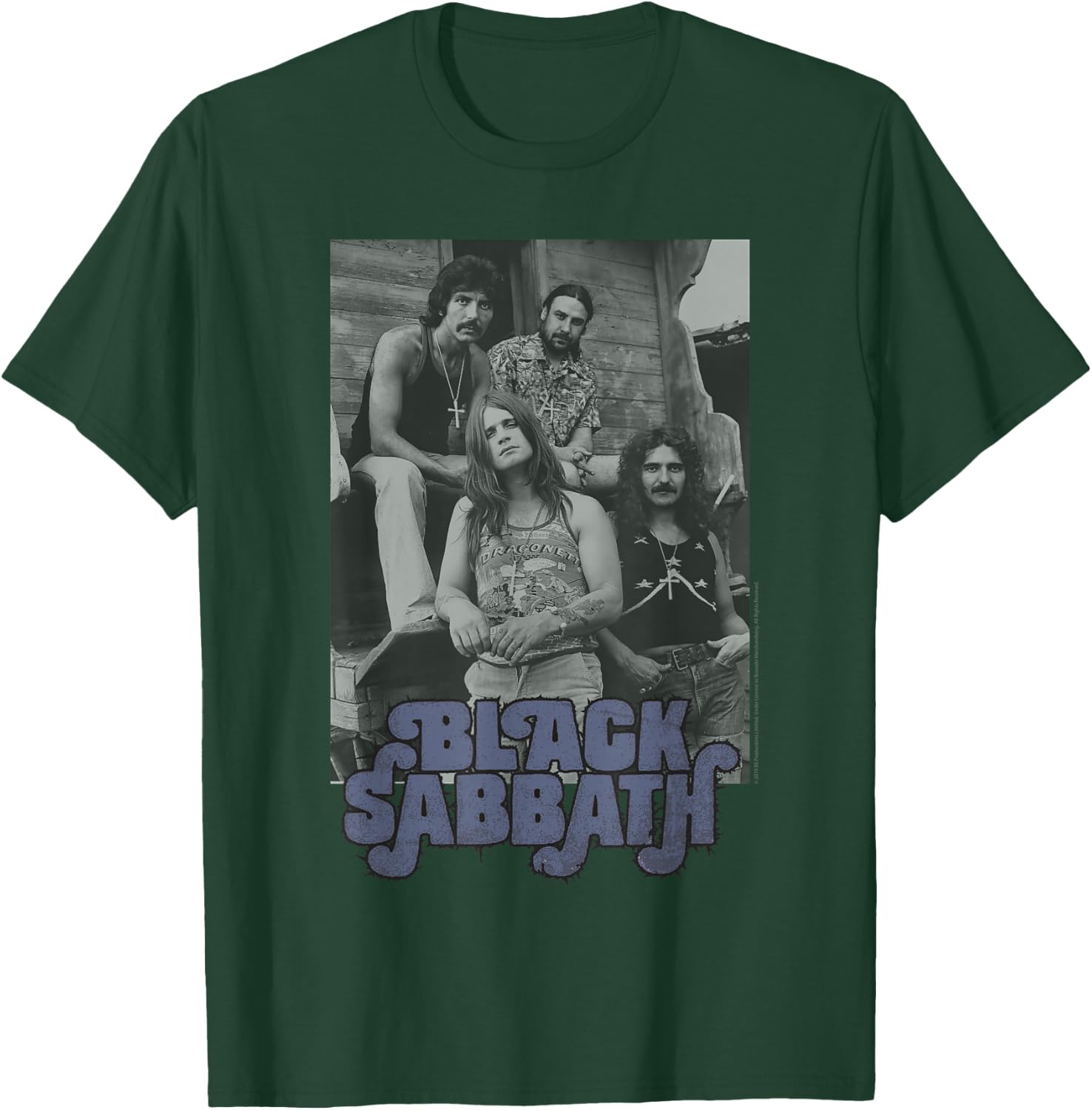 Black Sabbath Official B&W Band Photo T-Shirt - T-Shirt | Forest