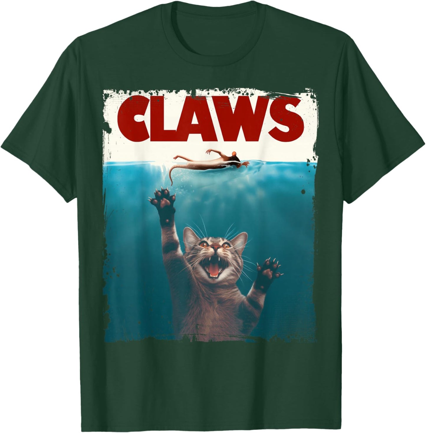 Claws Funny Cat I Love Cat Paws Cat Parody Animal Lover T-Shirt - T-Shirt | Forest