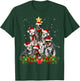 Funny Australian Cattle Dog Dog Christmas Tree - Black Adults Cotton Polyester Blend - Christmas, Halloween, Father's Day, Valentine's Day T-Shirt - T-Shirt | Forest