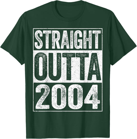 Straight Outta 2004 20th Birthday Shirt T-Shirt - T-Shirt | Forest