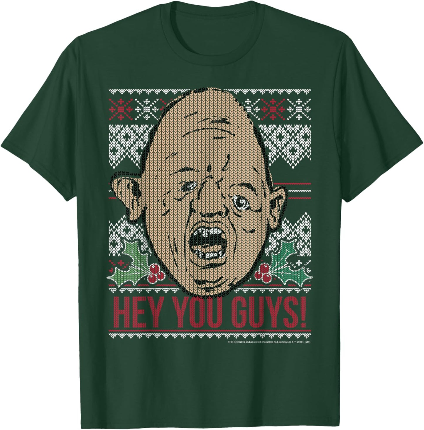 The Goonies Sloth Hey You Guys Ugly Christmas Style T-Shirt - T-Shirt | Forest