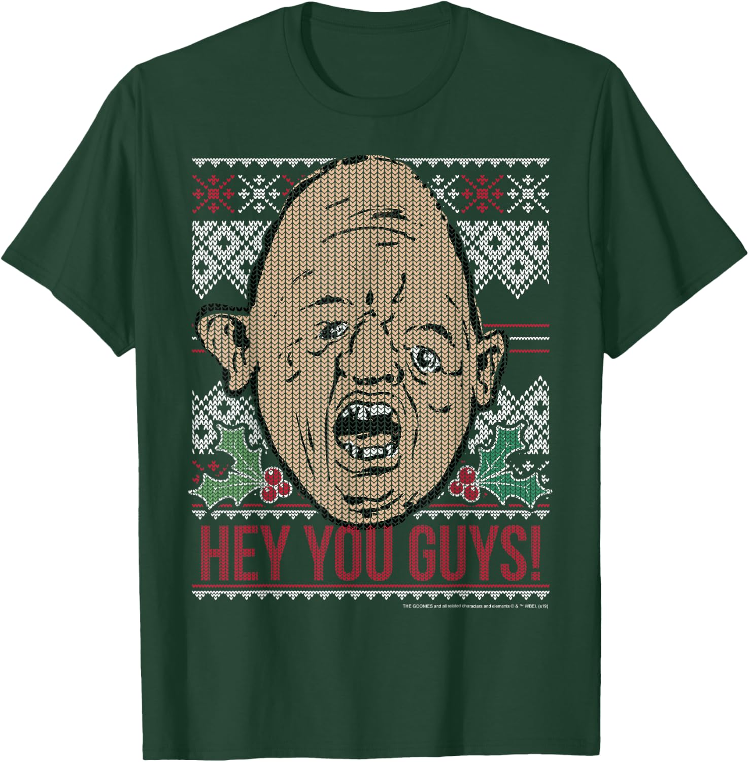 The Goonies Sloth Hey You Guys Ugly Christmas Style T-Shirt - T-Shirt | Forest