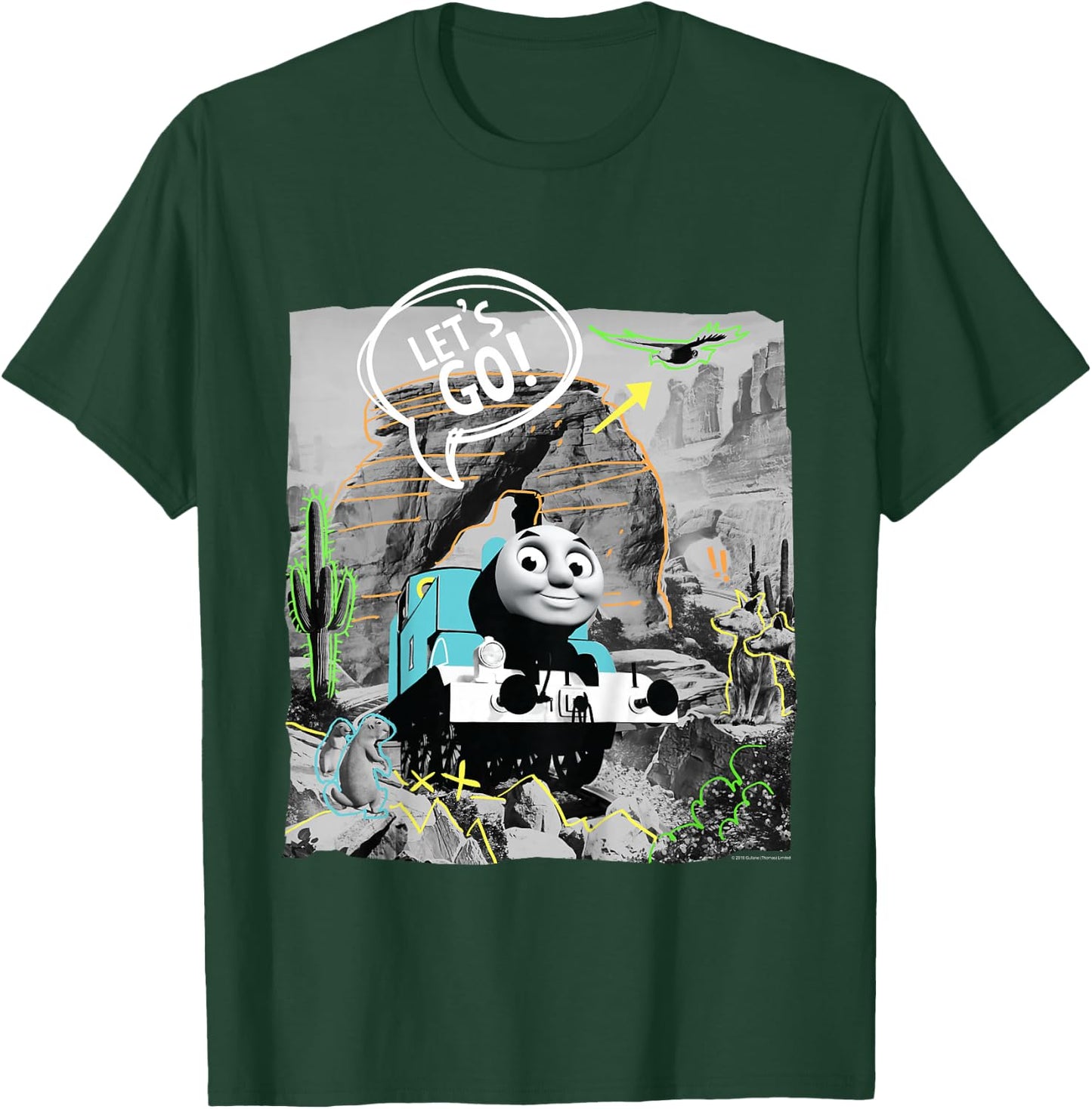 Thomas & Friends - Lets go T-Shirt - T-Shirt | Forest