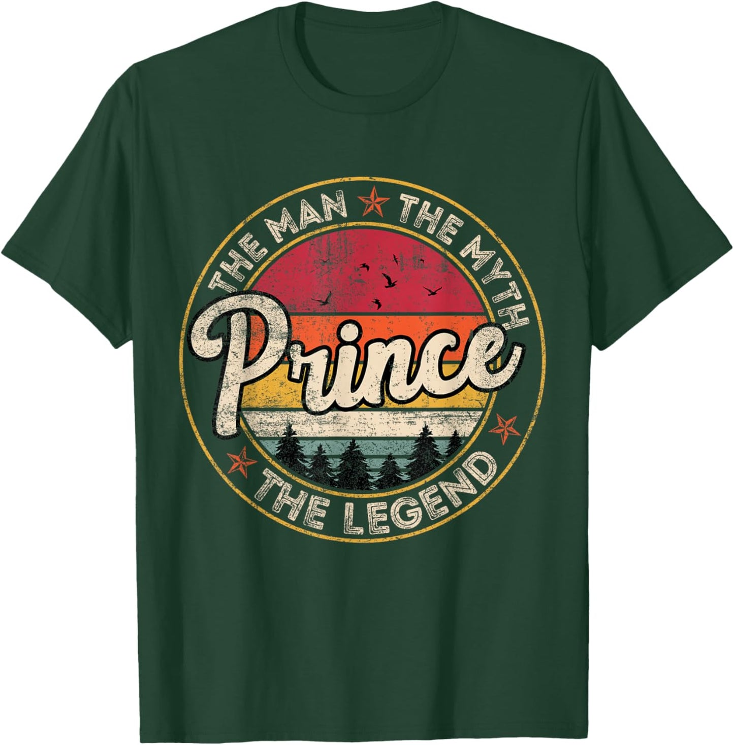 Prince The Man The Myth The Legend Personalized Name T-Shirt - T-Shirt | Forest