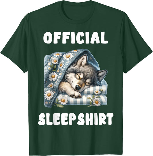 Wolf - Official Sleepshirt Pajamas Nightgown T-Shirt - T-Shirt | Forest