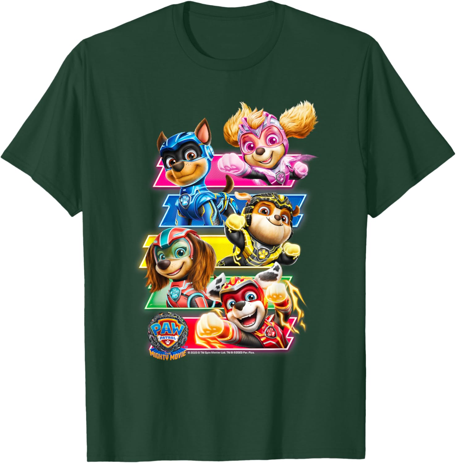 PAW Patrol: The Mighty Movie Comic Strip Group T-Shirt - T-Shirt | Forest