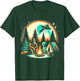 Funny Bigfoot & Alien UFO Camping Outdoor Adventures Hiking T-Shirt - T-Shirt | Forest