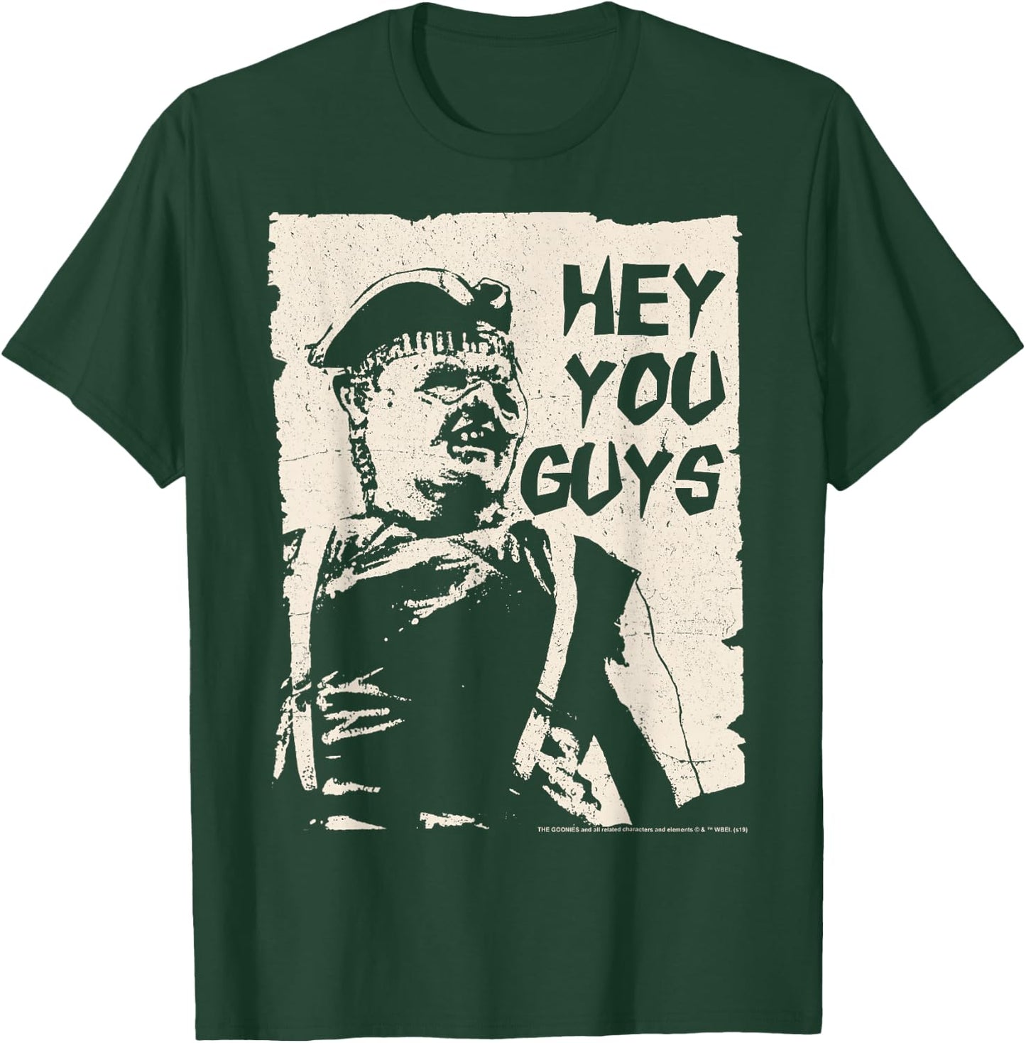 The Goonies Sloth Hey You Guys Cut Out Portrait T-Shirt - T-Shirt | Forest
