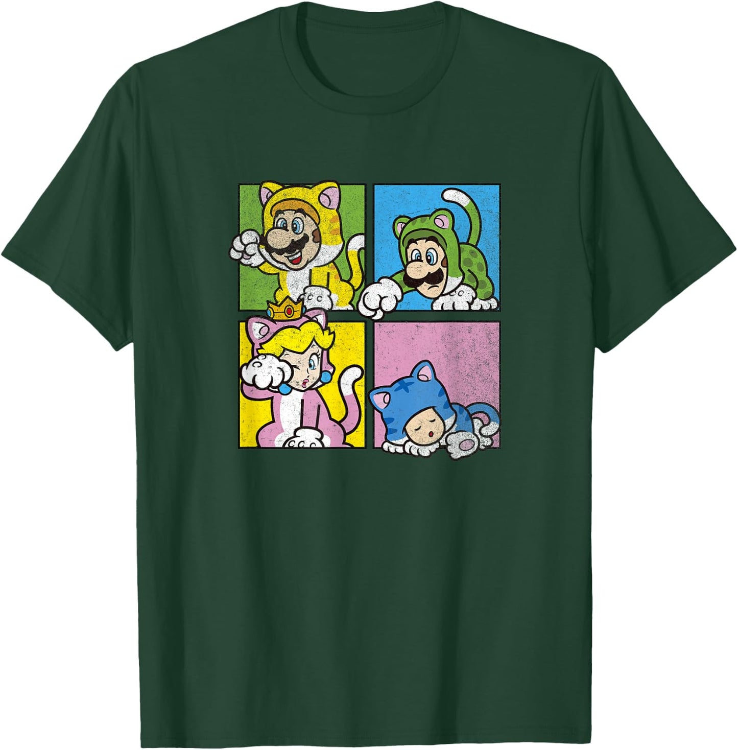 Super Mario 3D World Bowser's Fury Cat Costume Box Ups T-Shirt - T-Shirt | Forest