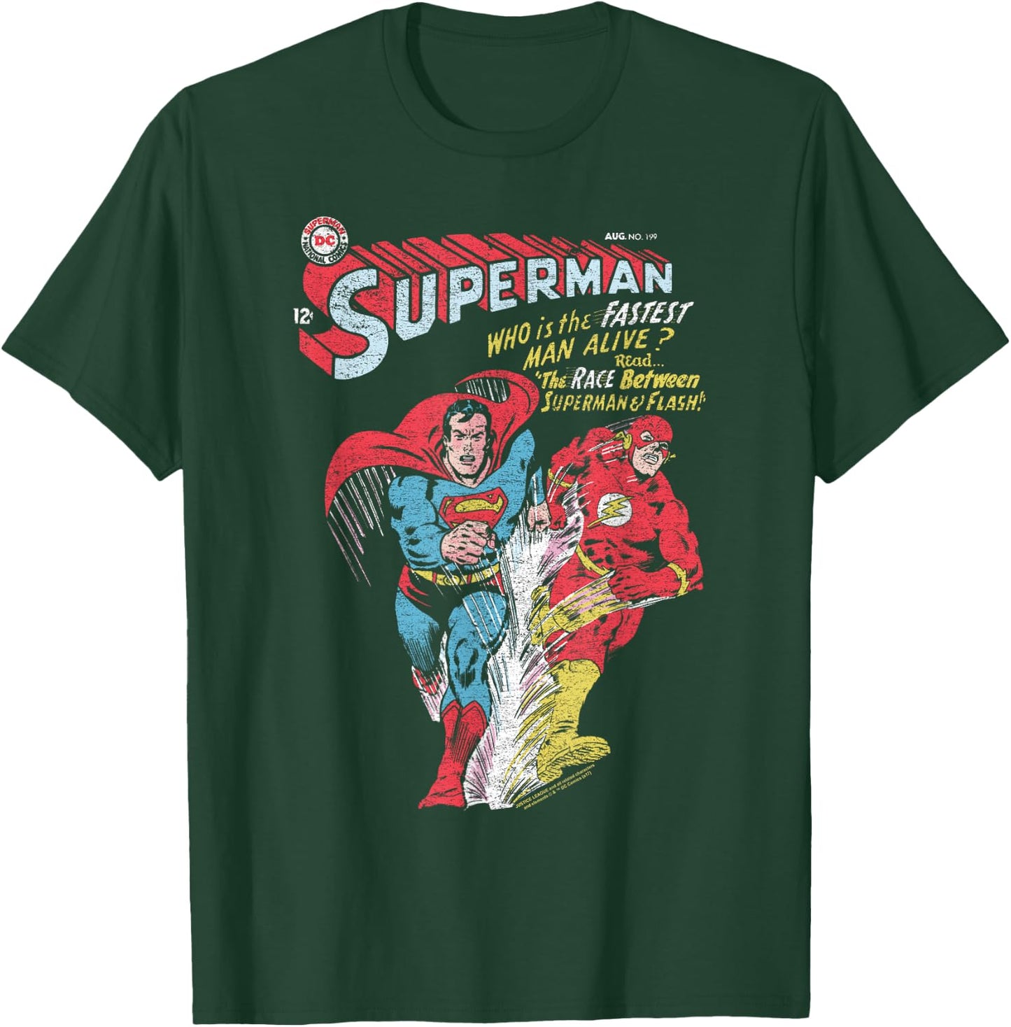 Justice League The Flash & Superman Fastest T-Shirt - T-Shirt | Forest