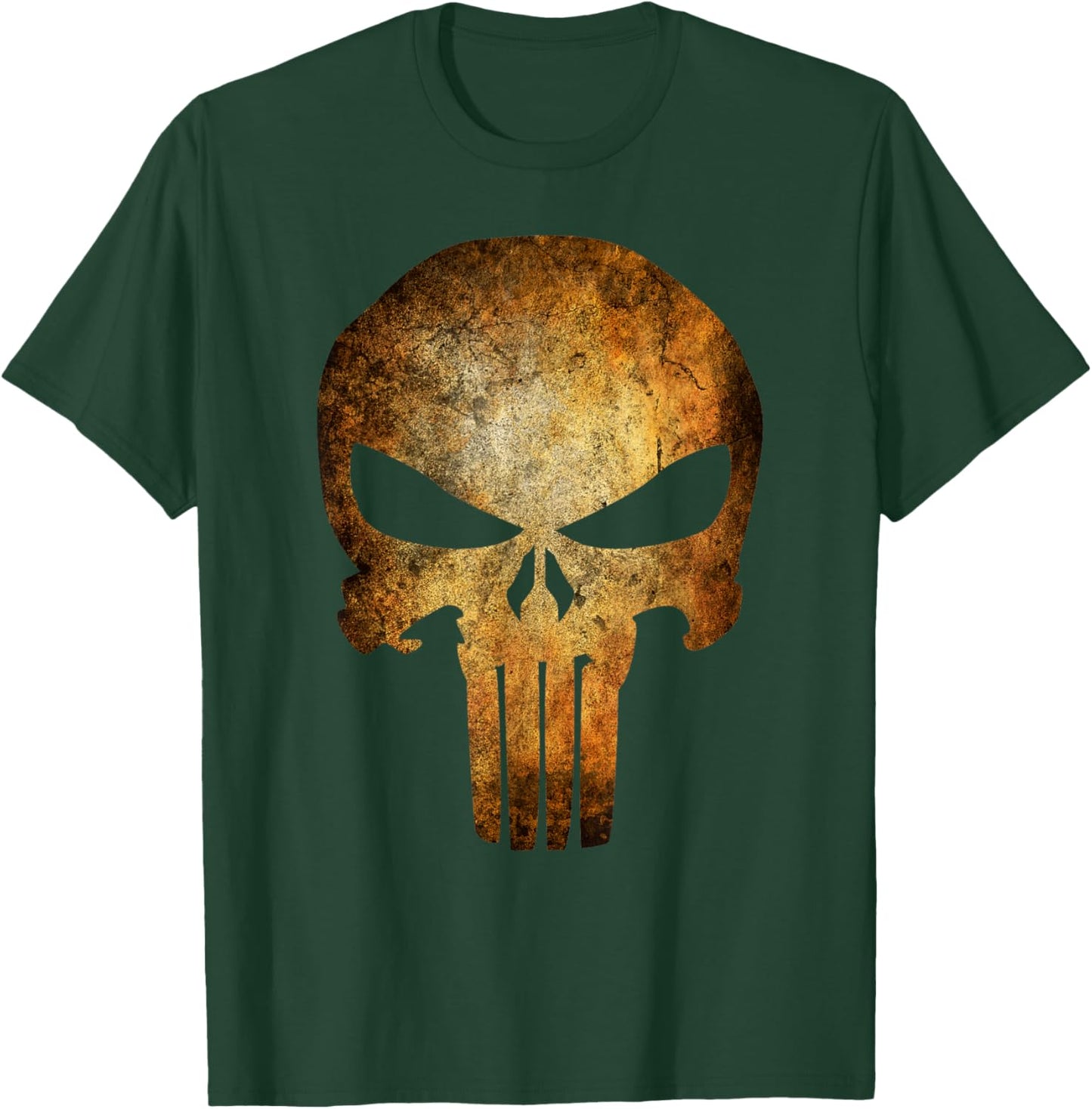 Marvel Punisher Rusted Skull Logo T-Shirt - T-Shirt | Forest