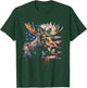 Moose American Flag USA Nature Patriotic Moose Lover Kids Men T-Shirt - T-Shirt | Forest