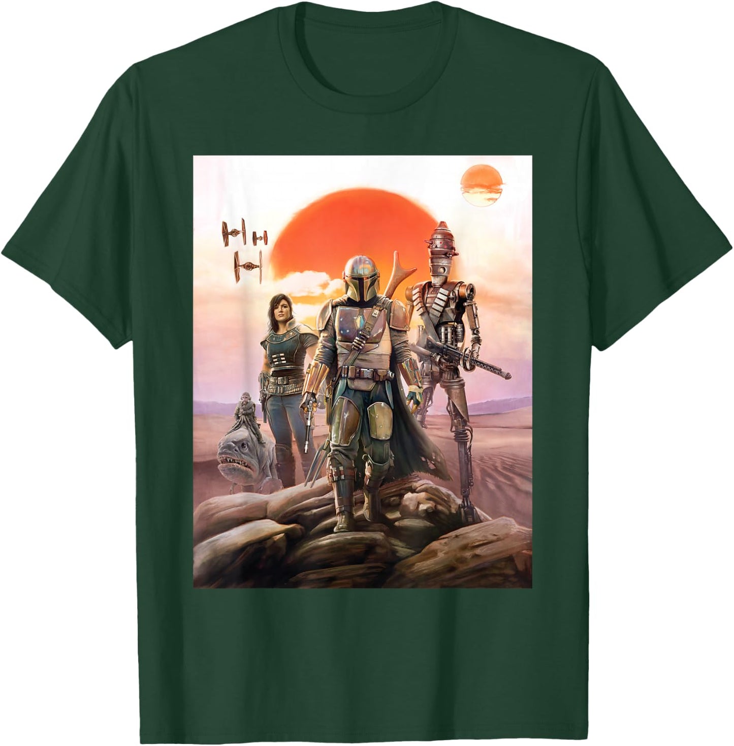 Star Wars The Mandalorian Group Poster T-Shirt - T-Shirt | Forest