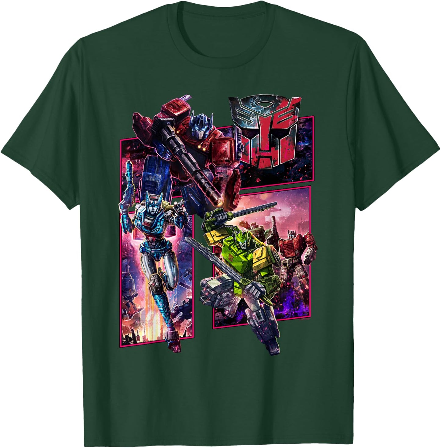 Transformers: War for Cybertron Autobot Panels Small T-Shirt - T-Shirt | Forest