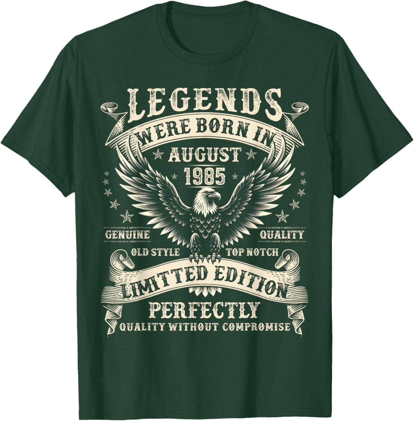 39 Year Old Birthday Gifts 39th Birthday August 1985 T-Shirt - T-Shirt | Forest