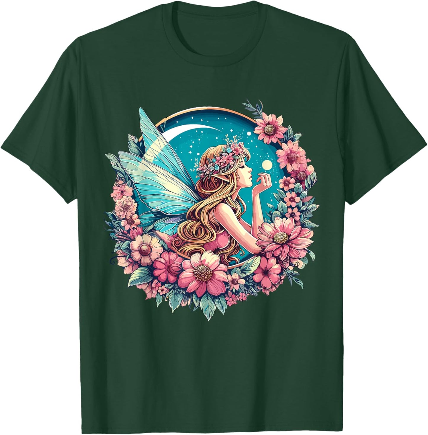 Whimsical Fantasy Fairycore Fairy Pixie T-Shirt - T-Shirt | Forest