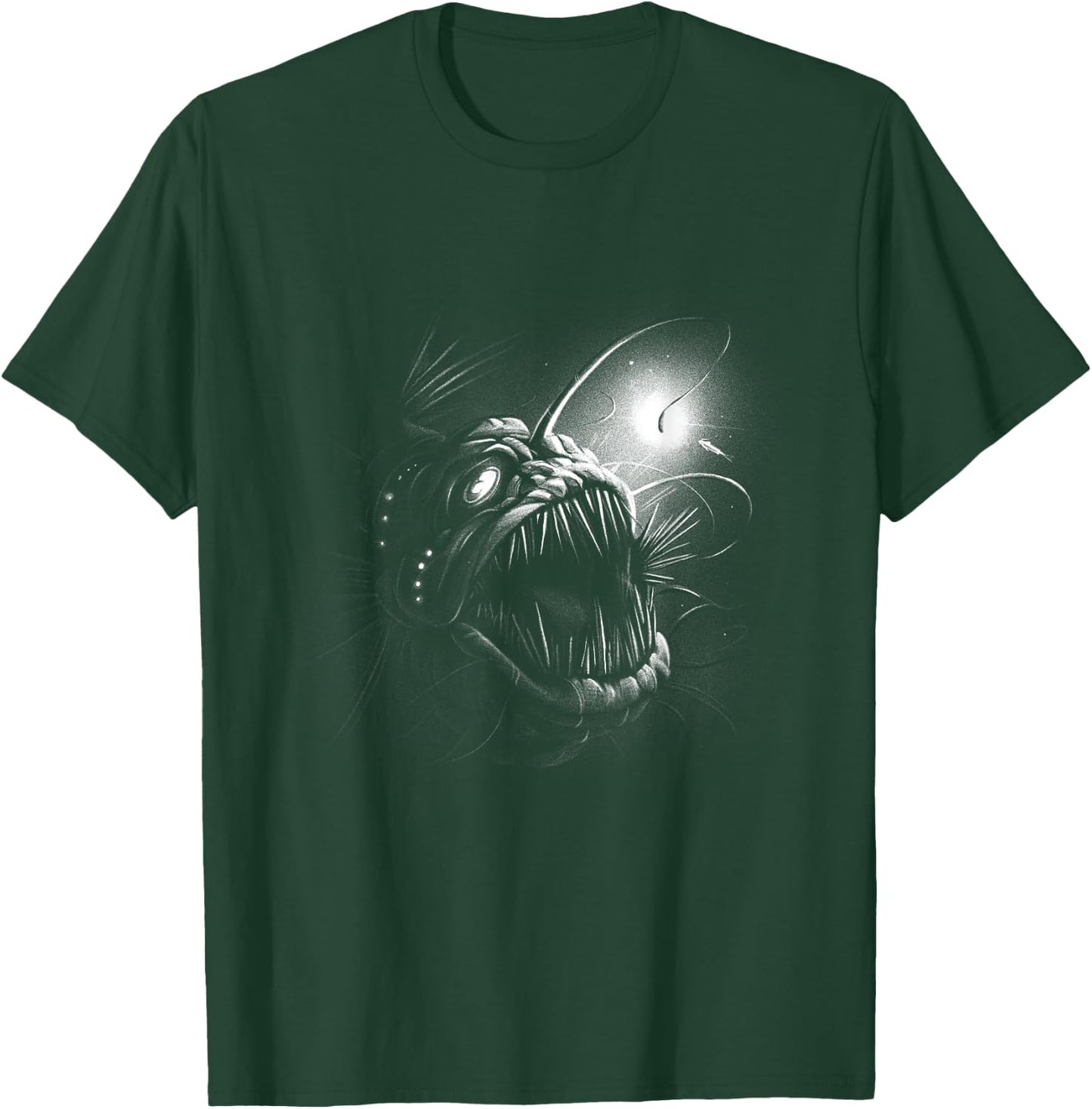 Anglerfish Deep Sea Creatures Ocean Sea Monster Angler Fish T-Shirt - T-Shirt | Forest