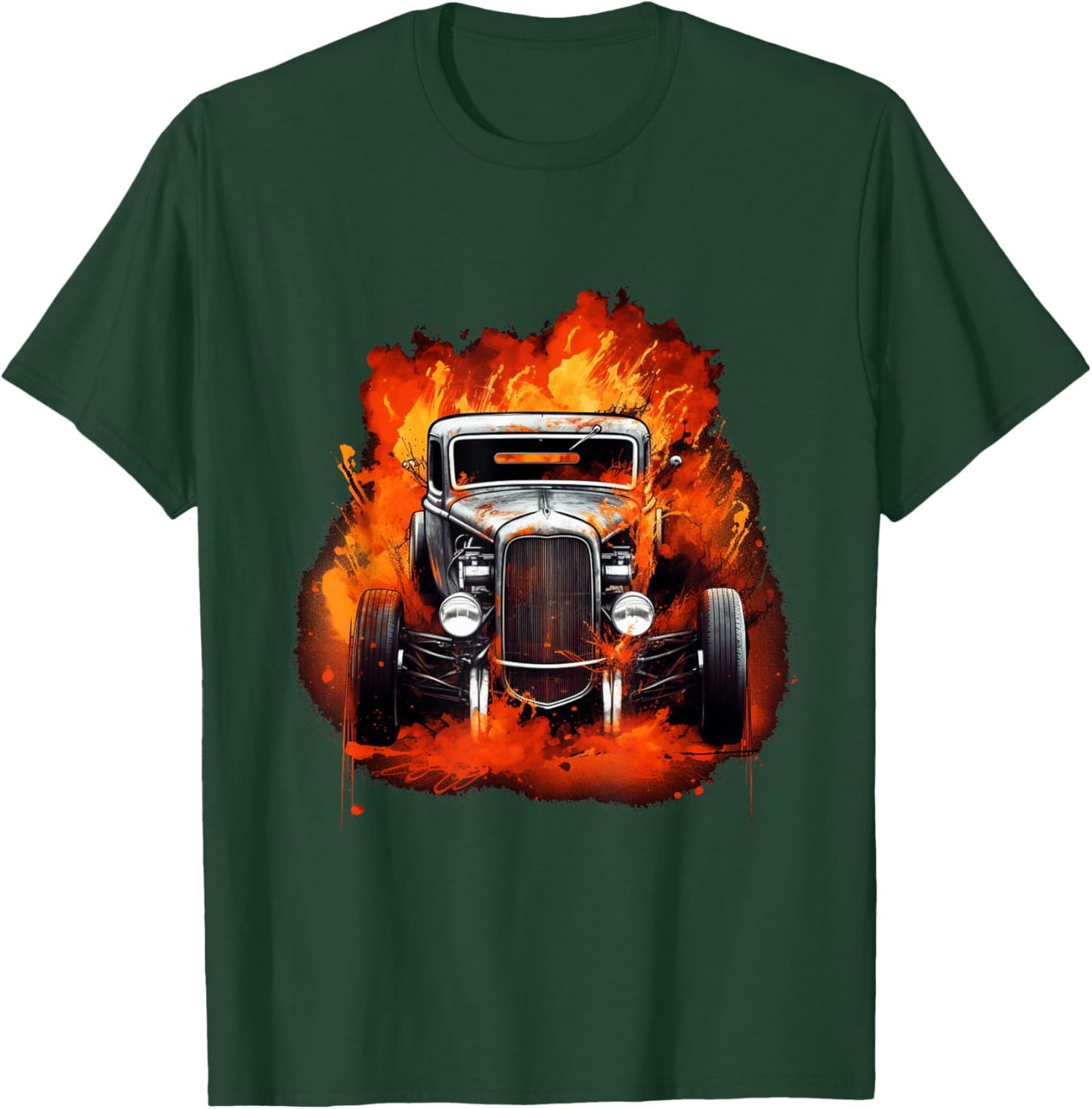 Hot Rod Rat Rod Vintage Classic Car Men T-Shirt - T-Shirt | Forest