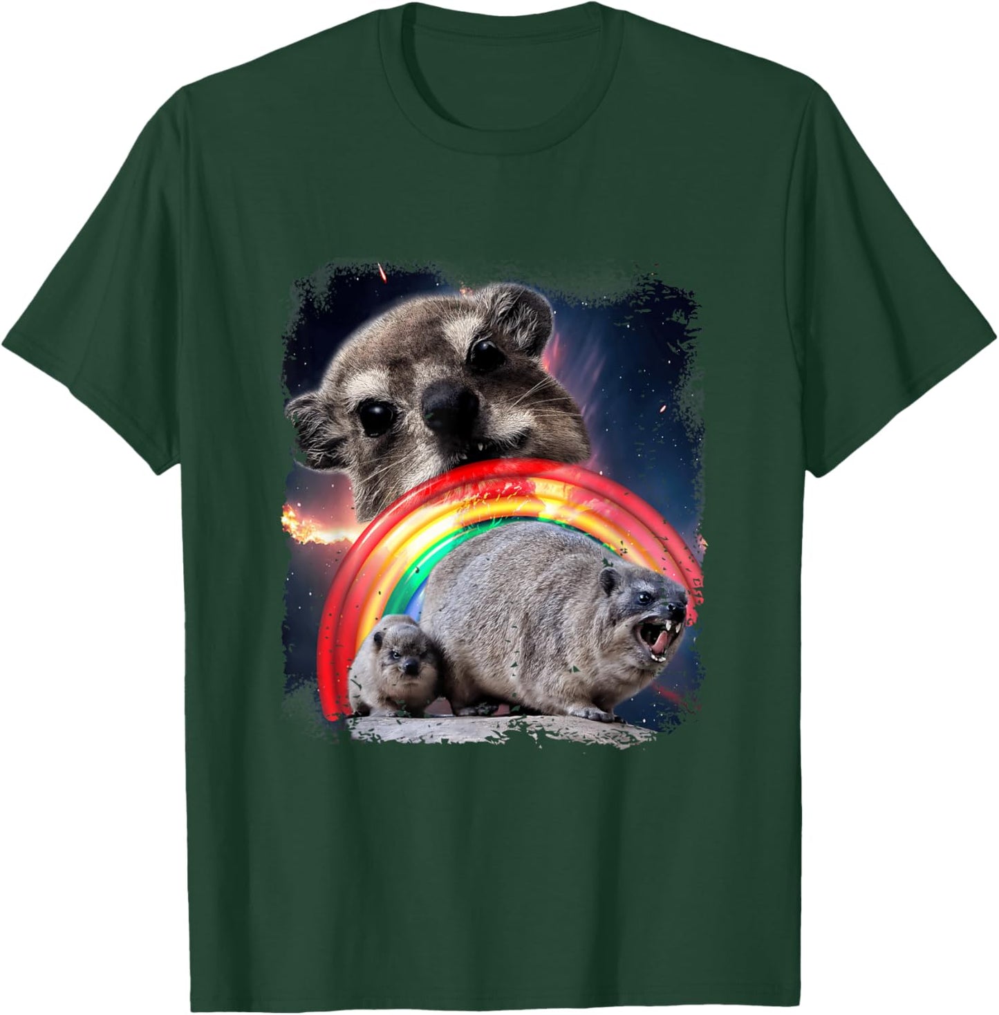 Ugly Funny Meme Retro Animal , Black, S T-Shirt - T-Shirt | Forest