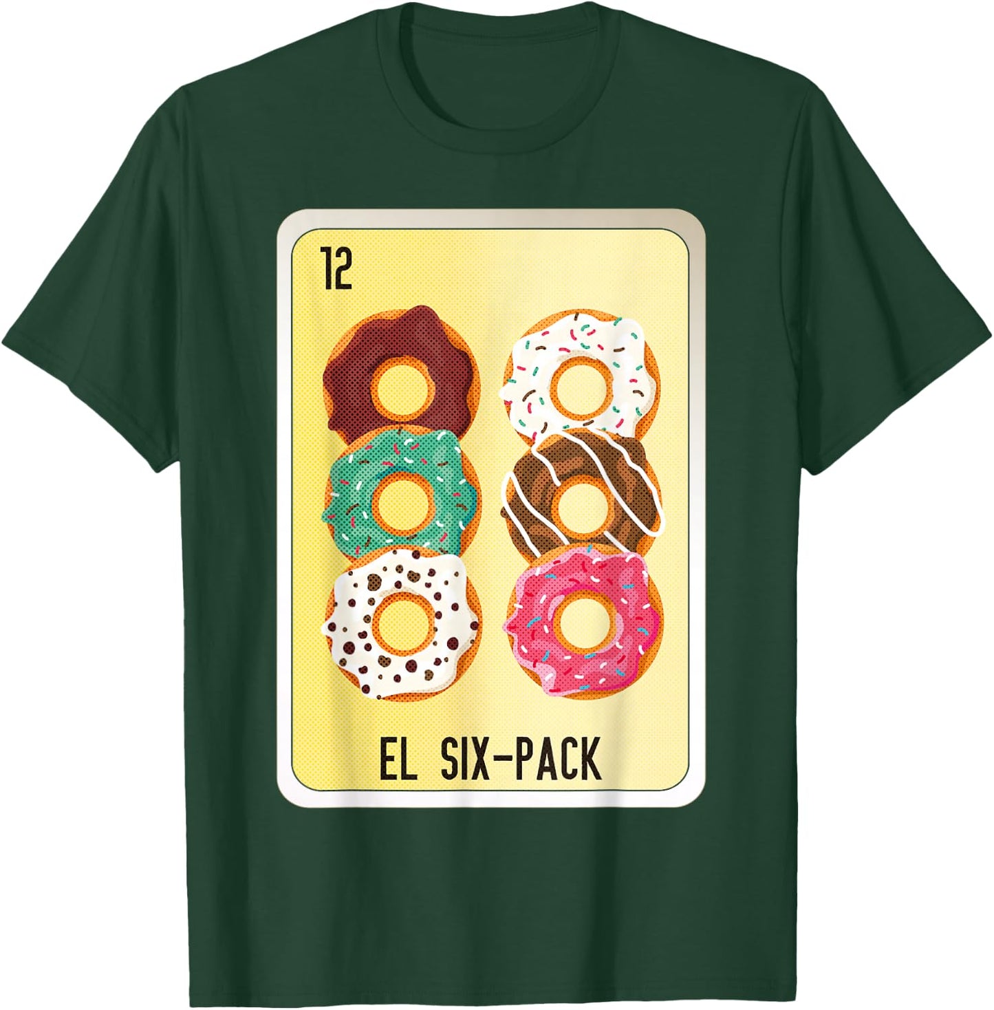 El Six-Pack Mexican Slang Chicano Bingo Cards T-Shirt - T-Shirt | Forest