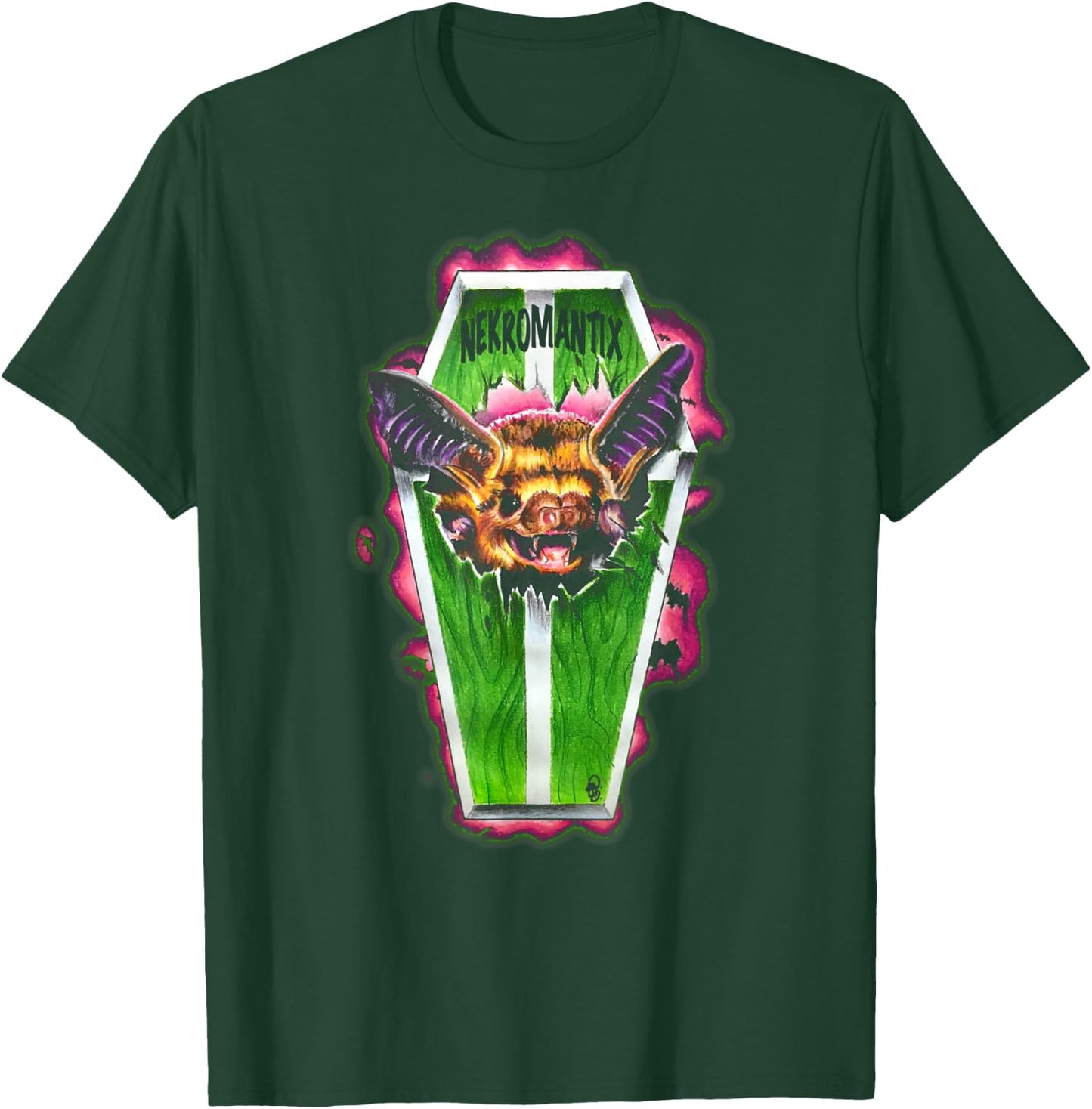 Nekromantix - Coffin - Official Merchandise T-Shirt - T-Shirt | Forest