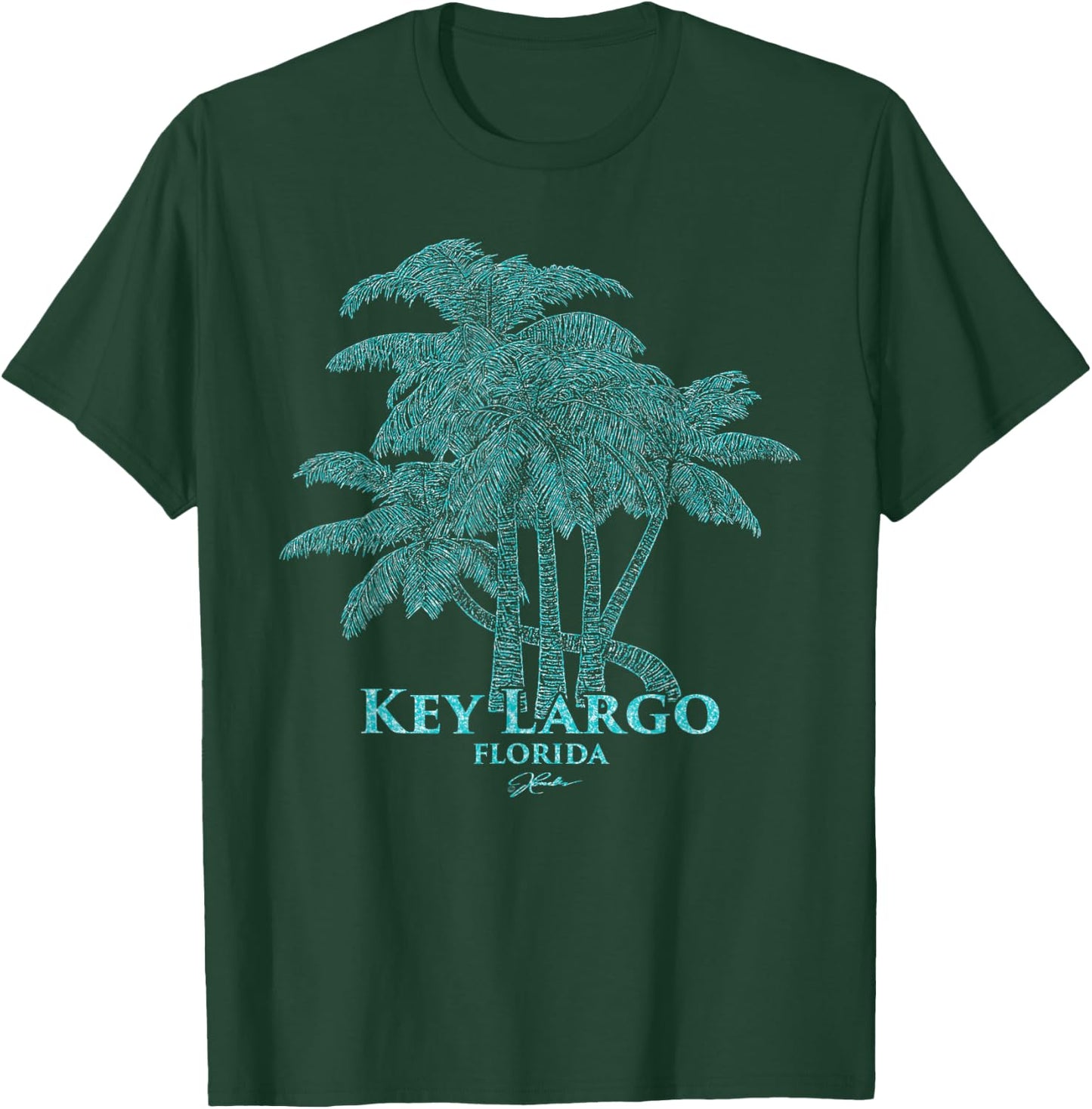 JCombs: Key Largo, FL, Palm Trees T-Shirt - T-Shirt | Forest