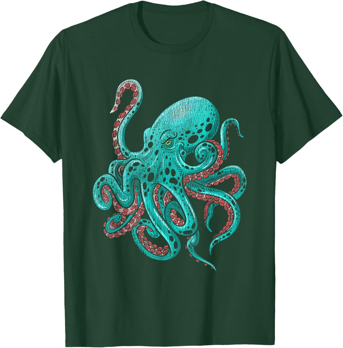 Kraken Octopus T-Shirt - T-Shirt | Forest