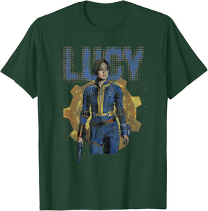 Fallout TV Series Lucy MacLean Halftone Vault 33 T-Shirt - T-Shirt | Forest